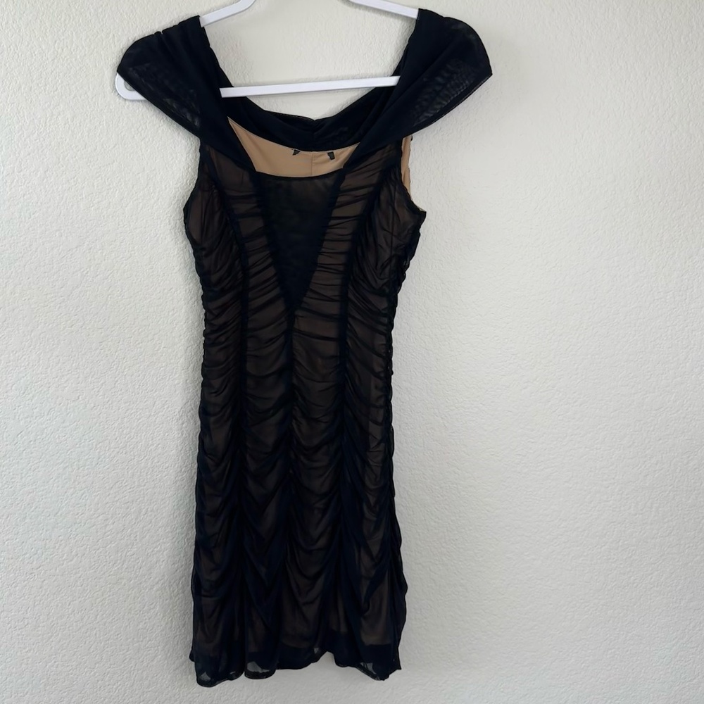 Majorelle Square Neckline Mini Dress